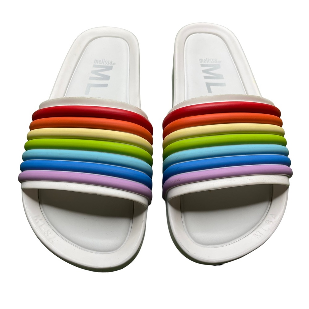 Melissa MLSA multicolor slippers size 7